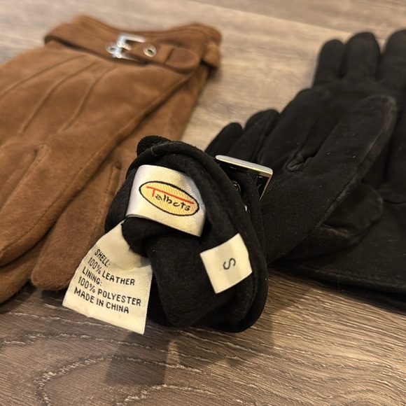 2 pair Talbots suede gloves -S - Picture 3 of 14
